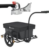 Prepravný príves za bicykel 90 l s plachtou, čierny