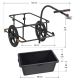 Prepravný príves za bicykel 90 l s plachtou, čierny