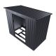 Kovový záhradný domček s posuvnými dverami 218 x 132 x 174 c