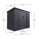 Kovový záhradný domček s posuvnými dverami 218 x 132 x 174 c