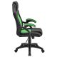 Ergonomická kancelárska stolička, čierna/zelená