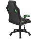 Ergonomická kancelárska stolička, čierna/zelená