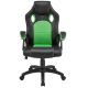 Ergonomická kancelárska stolička, čierna/zelená
