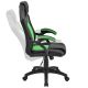 Ergonomická kancelárska stolička, čierna/zelená