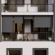 Vertikálna markíza na balkón 150 x 228–316 cm, ochrana UV