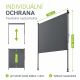 Vertikálna markíza na balkón 150 x 228–316 cm, ochrana UV