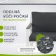 Moderný záhradný nábytok z kovu a polywoodu, 5 dielov, sivý