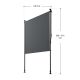 Zvislá markíza na balkón 120 x 228-316 cm, UV ochrana, sivá
