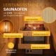 Fínska sudová sauna Ø 190 cm – vonkajšia, z masívu, 220 cm