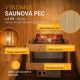 Fínska sudová sauna Ø 190 cm – s odpočivárňou, 220 cm