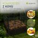 Záhradný kovový kompostér 450 l – čierny, vzdušný, odolný