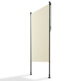 Zvislá markíza na balkón 120x228-316 cm, UV ochrana, béžová