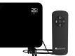 Elektrická sklenená vykurovacia doska 2000W čierna - WiFi, L