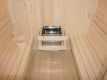 Záhradná sauna cube pre 6 osôb s pecou 8 kW, s posedením