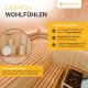 Rohová fínska sauna 150x150 cm 6 kW, LED, bezpečnostné sklo