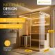 Domáca sauna pre 3 osoby 150 x 140 x 200 cm