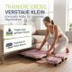 Skladací Pilates Reformer, 109 x 45 x 8 – 21 cm, ružový