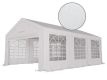 Záhradný párty stan 4x6 m biely s UV ochranou, PE 180g/m²