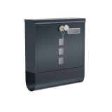 Poštová schránka na stenu SONGMICS s držiakom novín antracit