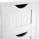 Biela univerzálna skrinka so 4 zásuvkami, 55 x 30 x 81 cm