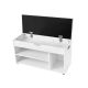 Biela lavica na topánky VASAGLE s úložným priestorom a sedák