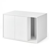 Moderná skrinka na mačací záchod, biela, 80x50x53 cm