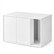 Moderná skrinka na mačací záchod, biela, 80x50x53 cm