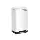 Kuchynský odpadkový kôš 30 l biely, pedál, tiché zatváranie