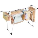 Skladací sušiak na bielizeň 56,5 x 173 x 96,5 cm, biely