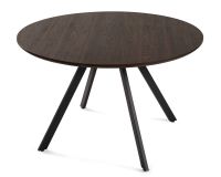 Okrúhly jedálenský stôl 120 cm hnedý, pre 4 - 5 osôb