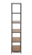 Otvorený regál s kovovým rámom a policami 114x185x35 cm