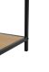 Kovový regál s policami v dekore dreva 83x35x37 cm