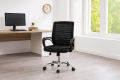 Ergonomická kancelárska stolička čierna, sieťovina