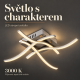 LED stropné svietidlo 46x46 cm, 15W, teplá biela