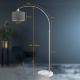 Oblúková lampa s nastaviteľnou výškou 150-175cm, šedá