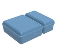 Box na občerstvenie FUN, 1,6 l, modrý