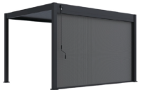Zástena 2,65 m pre pergolu, antracit, manuálne ovládanie