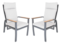 Hliníkové kreslá ANNECY DUO 2 ks