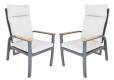 Hliníkové kreslá ANNECY DUO 2 ks