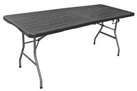 Stôl CATERING, 180 x 74 cm, ČIERNY