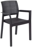 Plastová stolička ALBA – grafitová