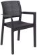 Plastová stolička ALBA – grafitová
