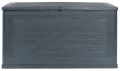 WOOD záhradný plastový úložný box 420 L, grafit