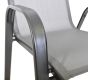 Záhradné kreslo SOFIE kov, sivá látka