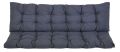 Vankúš na lavicu PREMIUM 160 x 45 cm, tmavosivý