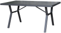 Hliníkový stôl SIBIU 140 x 80 cm, grafit