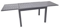 Hliníkový rozkladací stôl čierny na terasu a záhradu 110/220