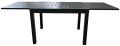 Hliníkový rozkladací stôl čierny na terasu a záhradu 110/220