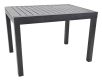 Hliníkový rozkladací stôl čierny na terasu a záhradu 110/220