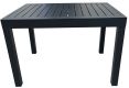Hliníkový rozkladací stôl čierny na terasu a záhradu 110/220